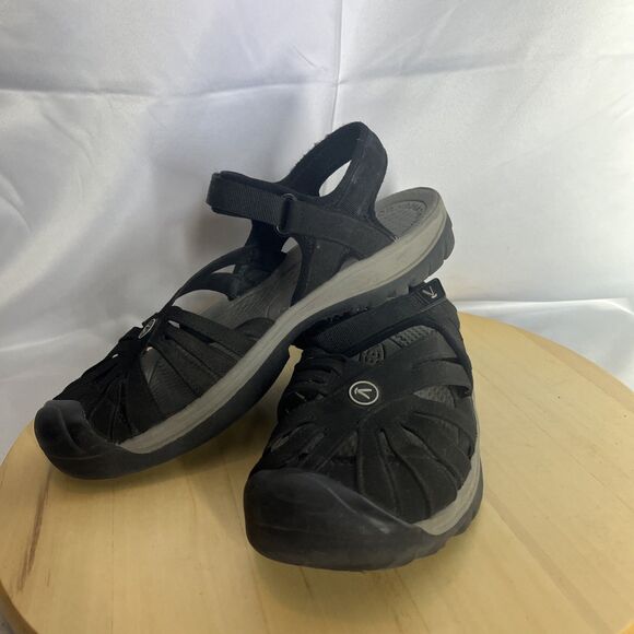 Keen Sandals Women's Size 10 Black Rose Slingback Shoes Outdoor - Picture 1 of 14